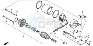 VT125C2 drawing STARTER MOTOR