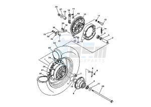 XVS DRAG STAR 650 drawing REAR WHEEL