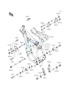 KX 500 E [KX500] (E9) [KX500] drawing FRAME FITTINGS