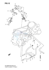 SV1000 (E3-E28) drawing FUEL DELIVERY PIPE