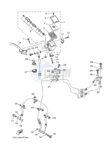 MT-09 TRACER MT09TRA TRACER 900 (2SCT) drawing FRONT MASTER CYLINDER