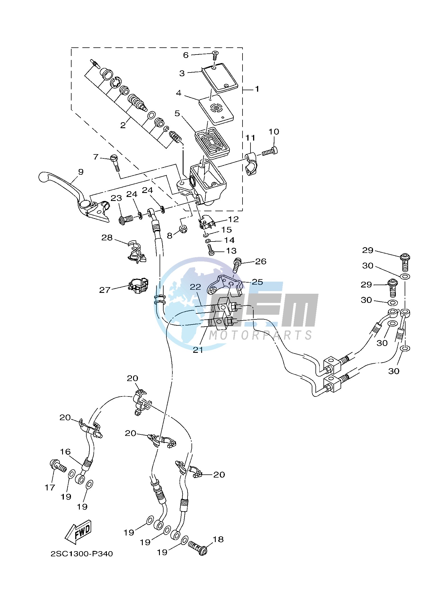 FRONT MASTER CYLINDER