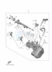 YXF850E YX85FPAN (BARK) drawing THROTTLE BODY ASSY 1