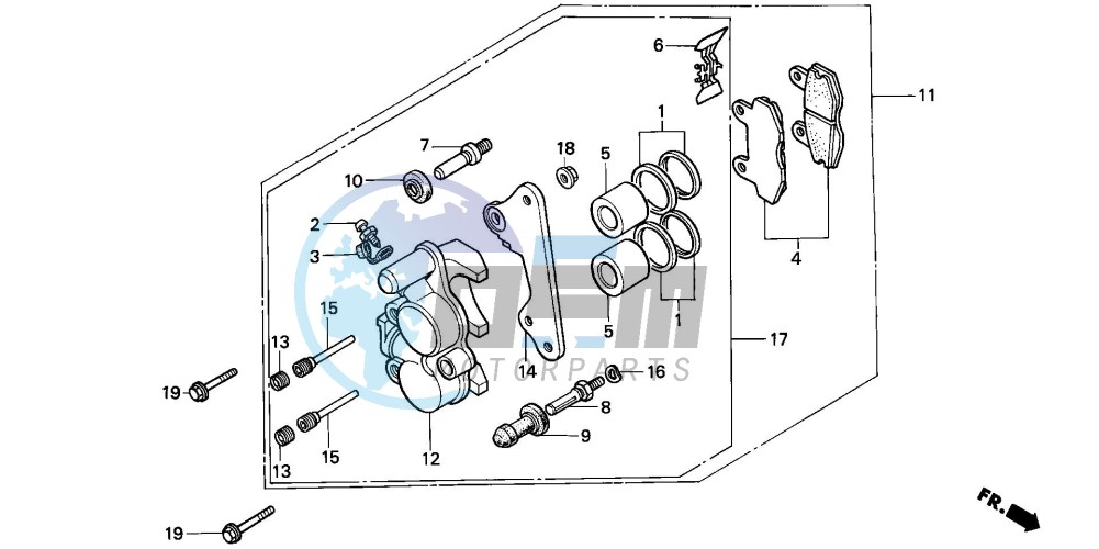 FRONT BRAKE CALIPER