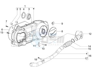 LXV 125 4T Navy (Euro 3) drawing Crankcase cover and cooling