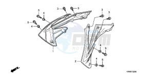 CRF250RB CRF250R ED drawing RADIATOR SHROUD