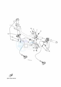 MT-07 MTN690-U (BHH3) drawing HANDLE SWITCH & LEVER