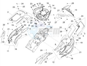 SHIVER 900 E4 ABS (EMEA, LATAM) drawing Rear body