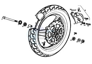 MITO 50 drawing FRONT WHEEL