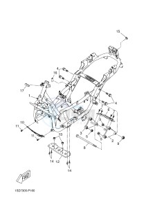 YPR400RA XMAX 400 ABS EVOLIS 400 ABS (1SDG) drawing FRAME