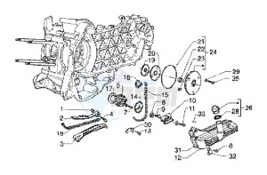 X9 125 SL drawing Pump group-oil pan