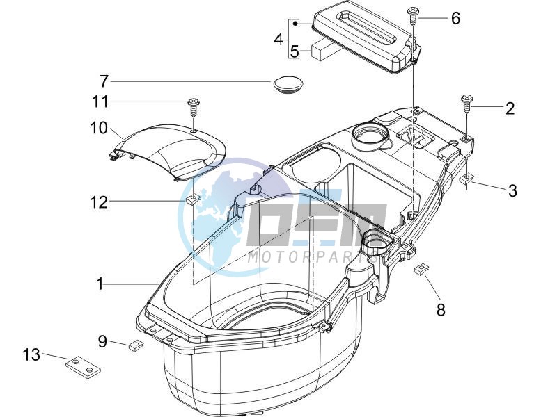 Helmet box - Undersaddle