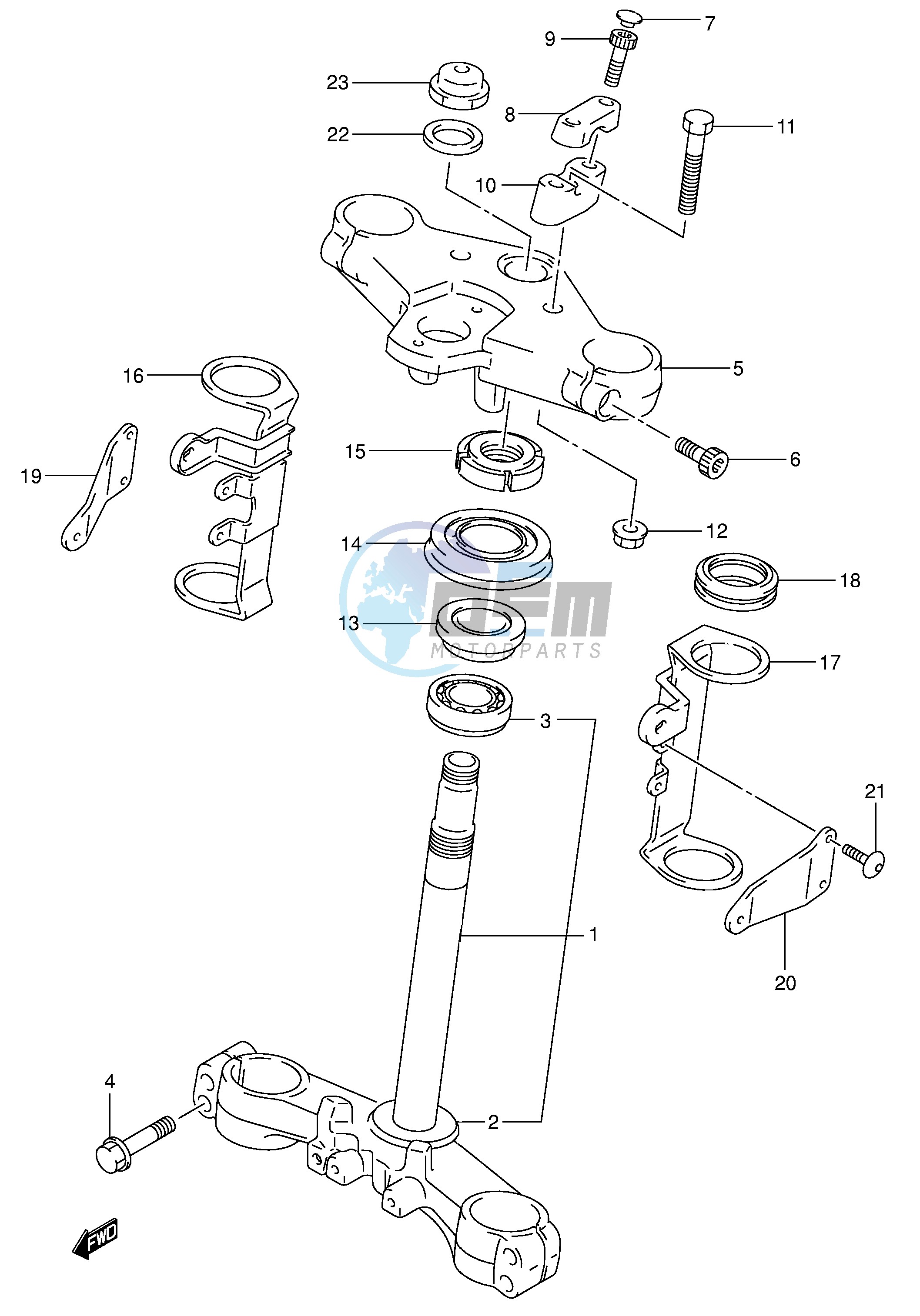 STEERING STEM (SV650K1 K2)