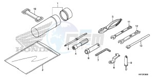 TRX420FA5F TRX420F Europe Direct - (ED) drawing TOOL