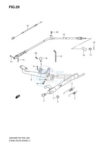 GZ250 (P3) drawing STAND - REAR BRAKE