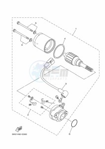 YZF125-A YZF-R125 (B5G1) drawing STARTING MOTOR