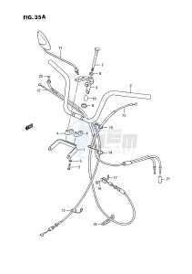 PV50 (E15) drawing HANDLEBAR (E16)