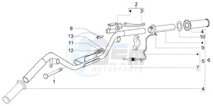 LX 50 2T drawing Handlebars component RH