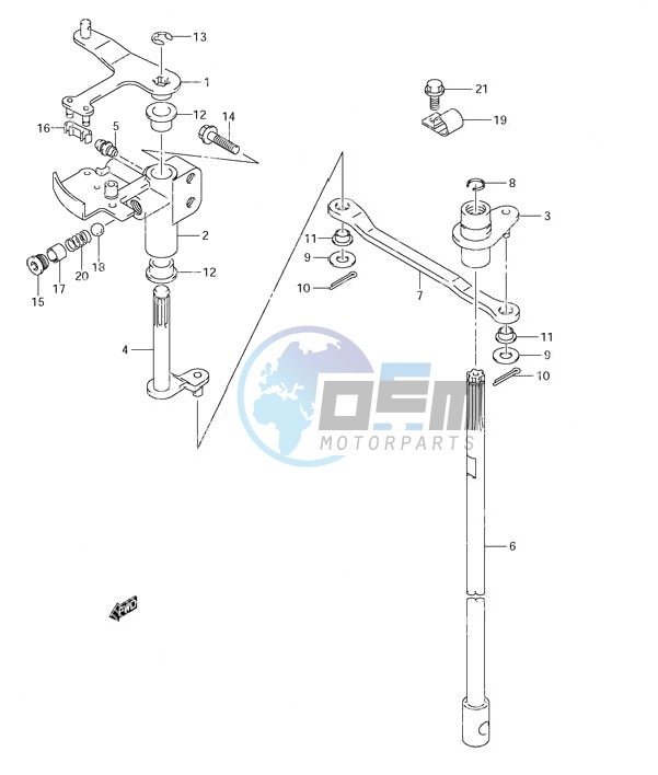 Clutch Shaft (S/N 680686 & Newer)