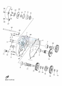 YFM90R (BD3C) drawing TRANSMISSION