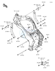 Z1000 ZR1000JHF XX (EU ME A(FRICA) drawing Engine Mount