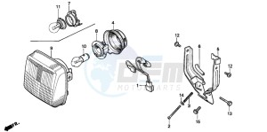 PK50M drawing HEADLIGHT