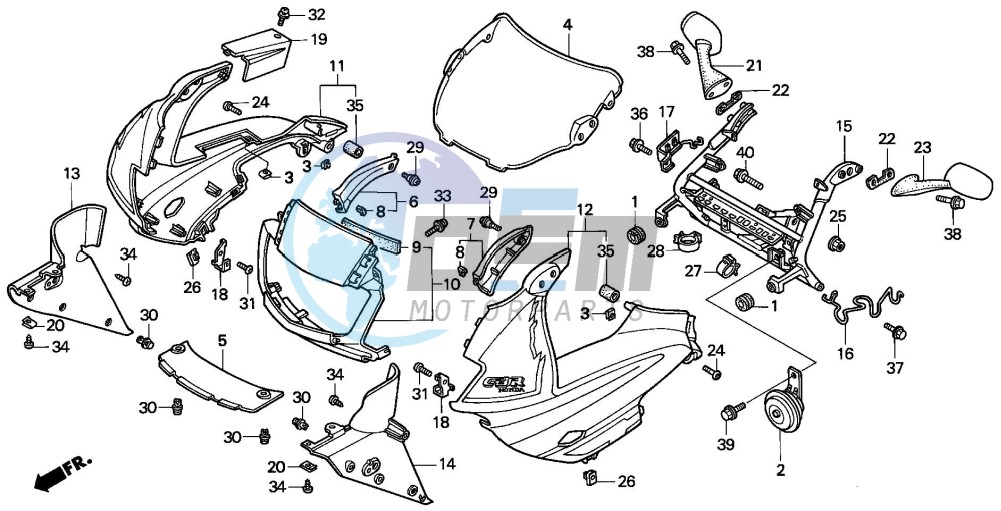 UPPER COWL (CBR600FS/3S/T/3T/SET)