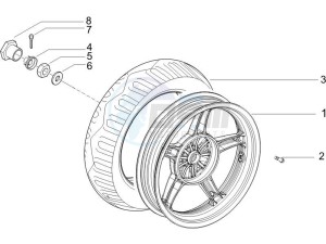 ZIP 100 4T NOABS E2-E3 (APAC) drawing Rear wheel