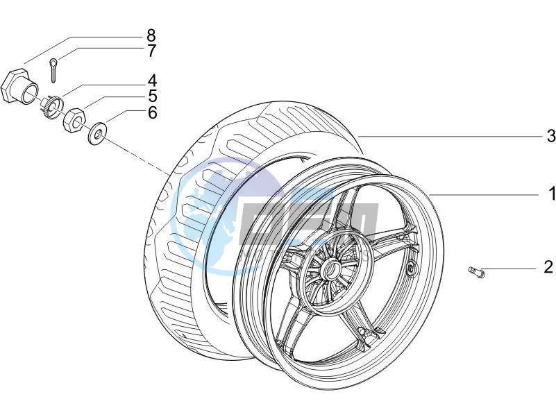 Rear wheel