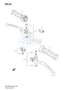 GSF-1250S ABS BANDIT EU drawing HANDLE LEVER