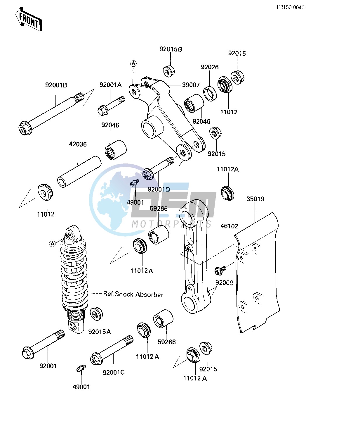 REAR SUSPENSION -- 84 A2- -