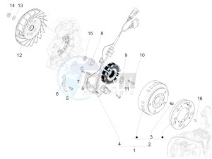 LXV 150 4T 3V E3 (APAC) (CN, RI, VT) drawing Flywheel magneto