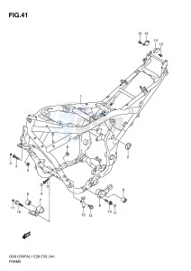 GSX1250FA (E28) drawing FRAME