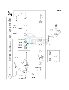 ZX 750 P [NINJA ZX-7R] (P5-P8) [NINJA ZX-7R] drawing OPTIONAL PARTS-- ZX-7RR FRONT FORK- -