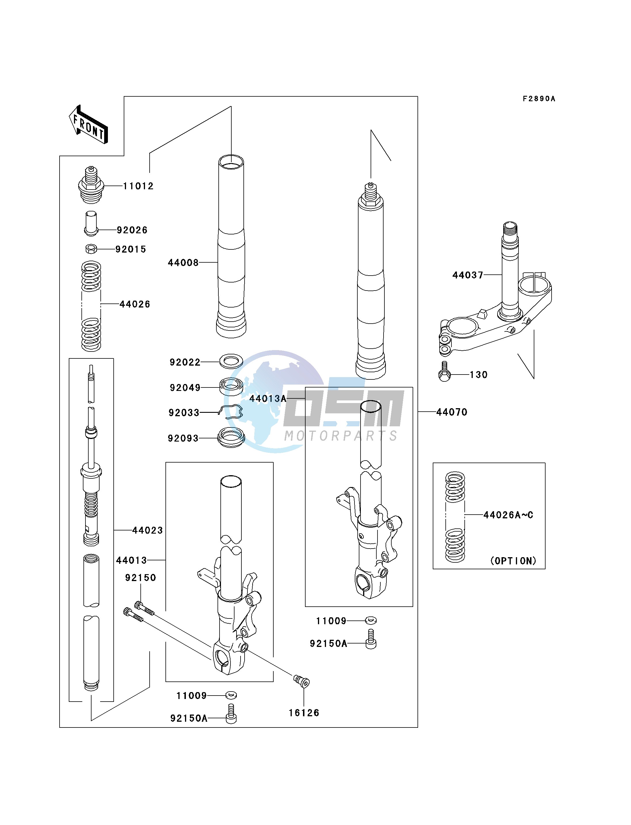 OPTIONAL PARTS-- ZX-7RR FRONT FORK- -