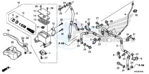 TRX420FM1E TRX420 Europe Direct - (ED) drawing FRONT BRAKE MASTER CYLINDER