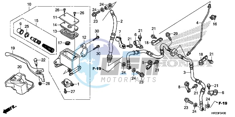 FRONT BRAKE MASTER CYLINDER