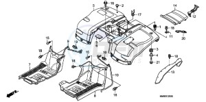 TRX250TMC drawing REAR FENDER