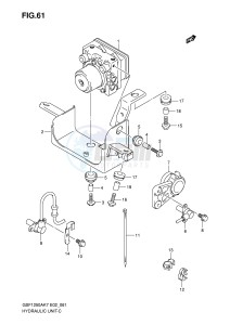 GSF1250 (E2) Bandit drawing HYDRAULIC UNIT (GSF1250AK7 SAK7 AK8 SAK8 AK9 SAK9 SAZK9 SL0 SAL0)