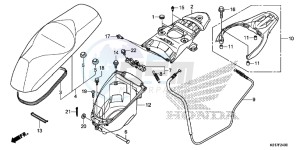 SH125AD SH125i UK - (E) drawing SEAT/ LUGGAGE BOX