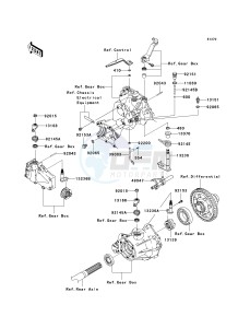 KAF 400 C [MULE 610 4X4 HARDWOODS GREEN HD] (C6F-C9F) C7F drawing GEAR CHANGE MECHANISM