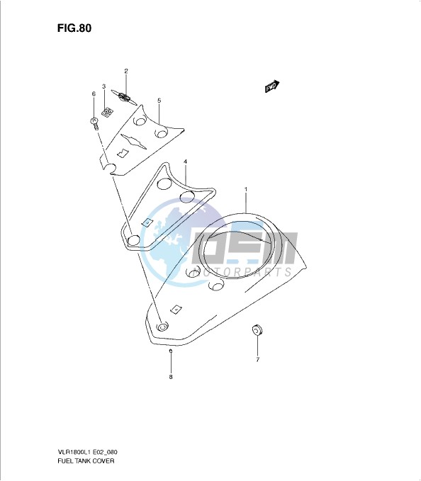 FUEL TANK COVER (VLR1800L1 E19)