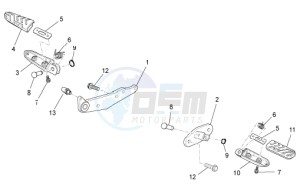 V7 Special - Stone 750 drawing Front footrests