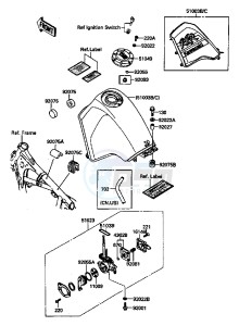 KL 650 A [KLR650] (A6-A9) [KLR650] drawing FUEL TANK