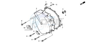 GL1800A drawing CLUTCH COVER