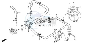 VT1100C drawing WATER PIPE (VT1100CS/CT)