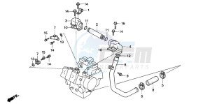 VF750CD drawing WATER PIPE