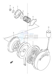 LT80 (P1) drawing RECOIL STARTER (OPT)