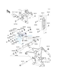 VN 900 C [VULCAN 900 CUSTOM] (7F-9FA) C7F drawing SUSPENSION_SHOCK ABSORBER