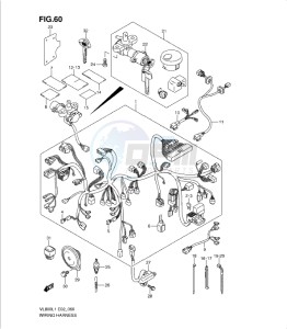 VL800 drawing WIRING HARNESS (VL800CL1 E2)